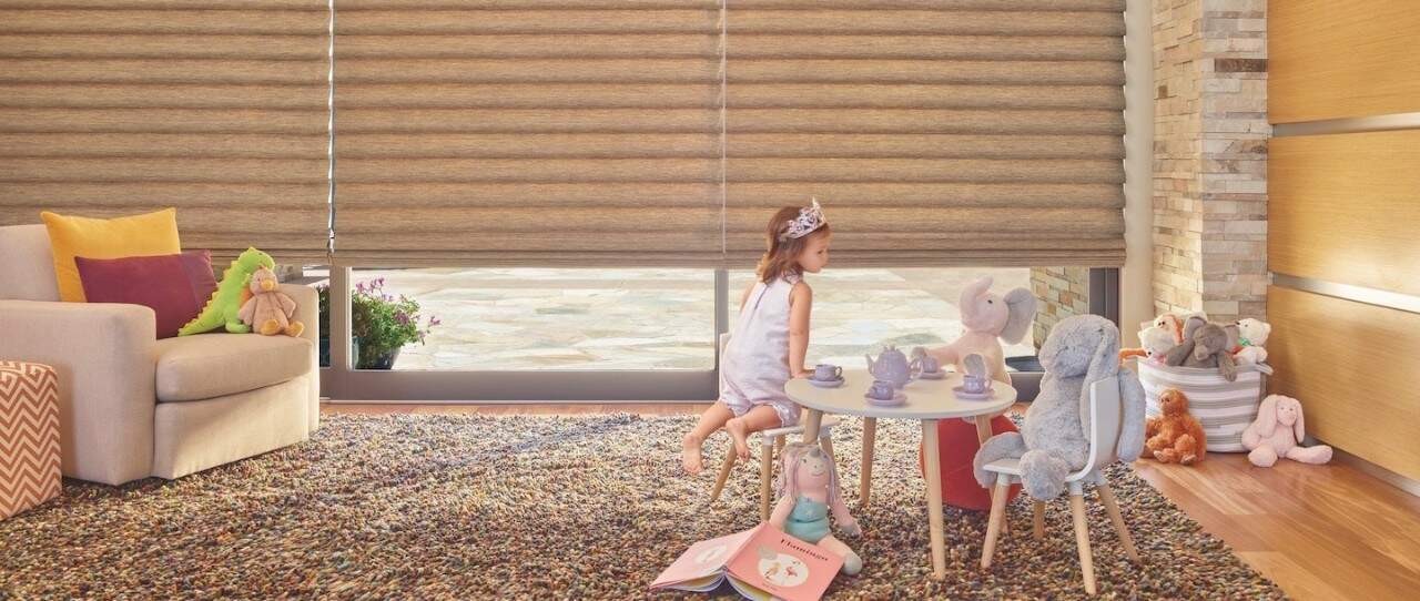 Safe and Fun Window Treatments for Kids, Hunter Douglas Duette® Honeycomb Shades near Bellingham, Washington (WA)