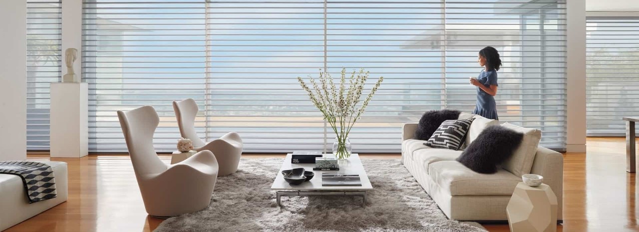 Window treatments near Bellingham, Washington (WA), that offer sophisticated styles and custom designs from Hunter Douglas.